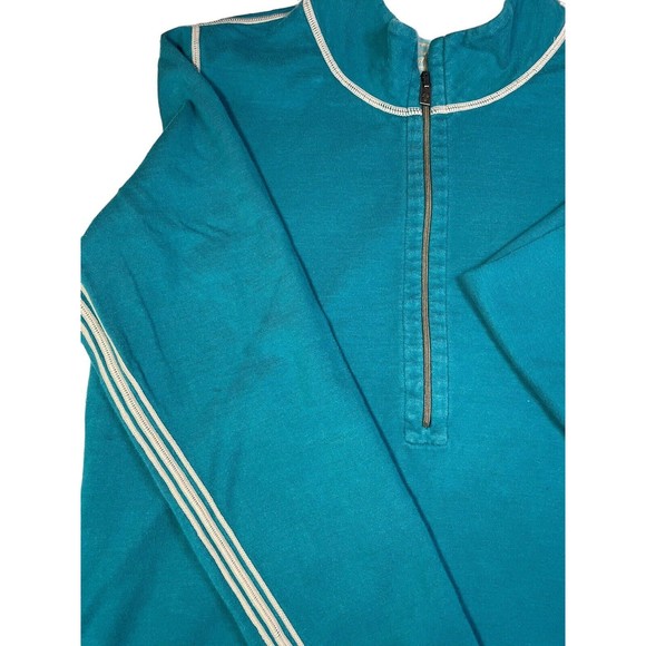 Tommy Bahama Reversible Teal Women's S‎ Blue 1/2 Zip Mock Neck Sweater Pullover - Picture 6 of 11